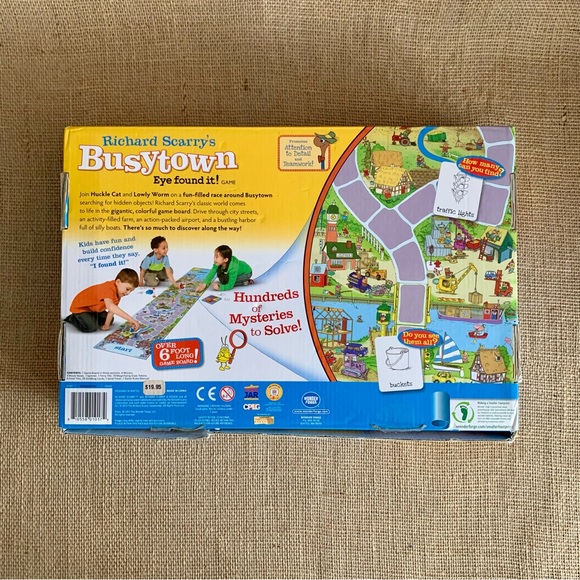 RICHARD SCARRY’S Busy Town Eye Found It! Board Game Preschool Age 3 and Up - Picture 2 of 14